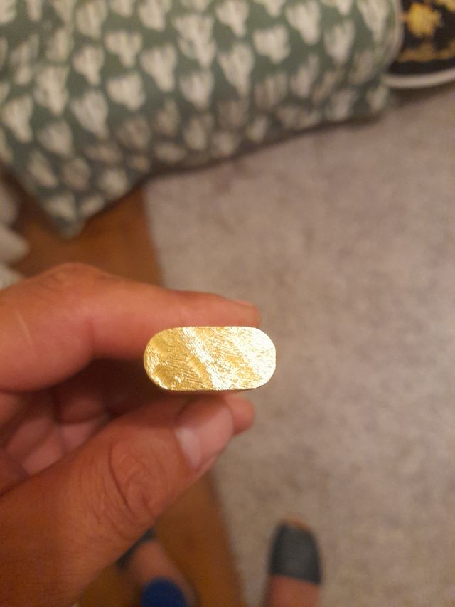 mechero cartier chapado en oro 18 k