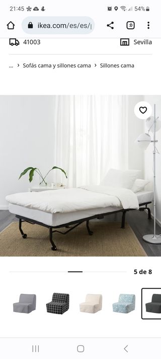 Sillón cama individual 