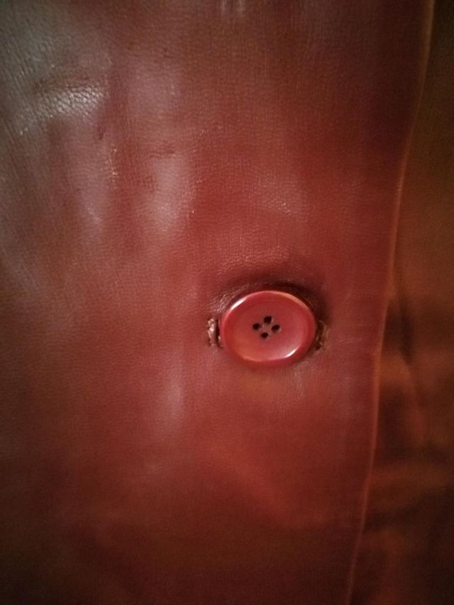 Chaqueta blazer de piel burdeos