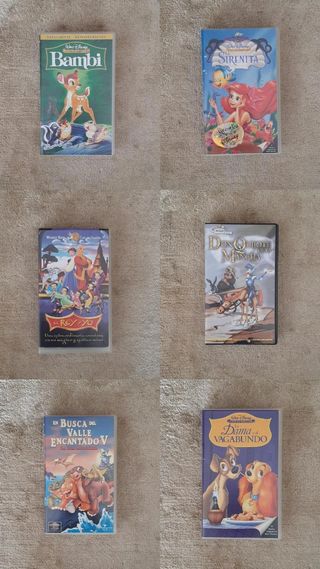 x6 películas VHS