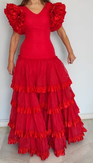 Traje flamenca años 80.