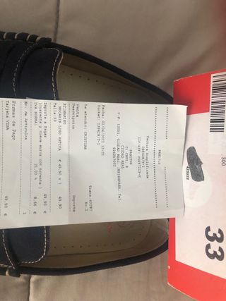 Mocasín niño nº 33