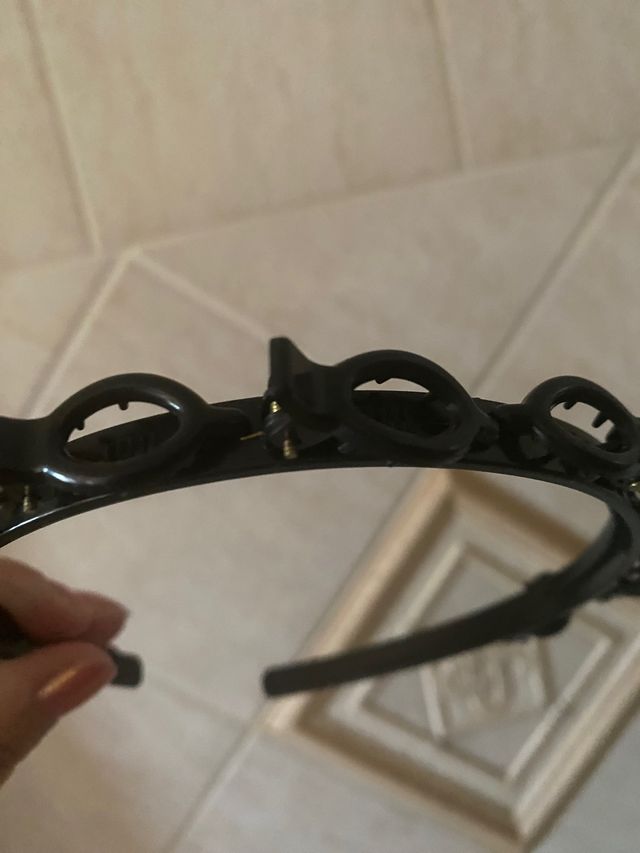 Cerchietto con mollette