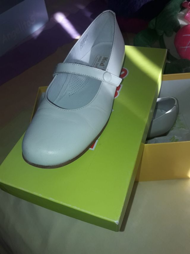 Zapatos comunión niña de piel