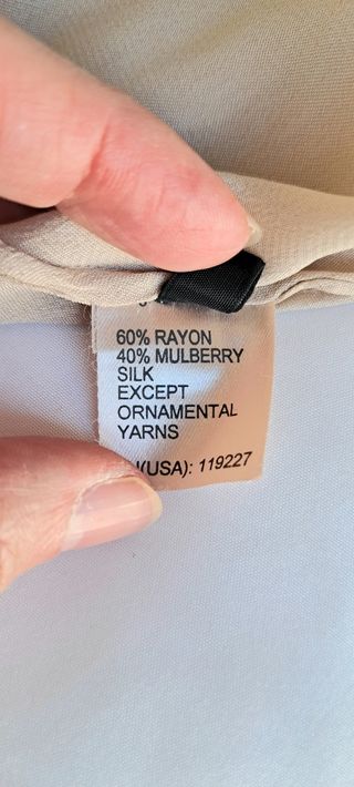 Top, +collar, Massimo Dutti 40% seda Talla M