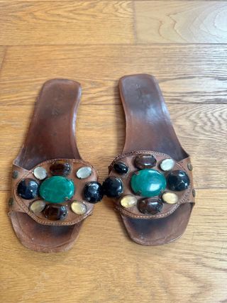 Sandalias cuero Bimba y lola