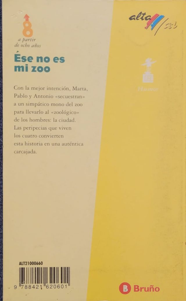 Libro: Ése no es mi zoo, Elvira Menéndez