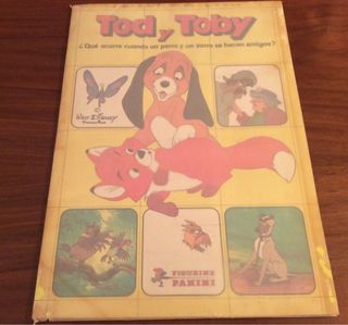 Álbum de cromos Tod y Toby Disney PANINI COMPLETO