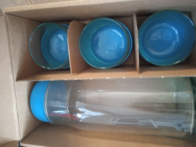 Juego jarra y vasos agua diseño