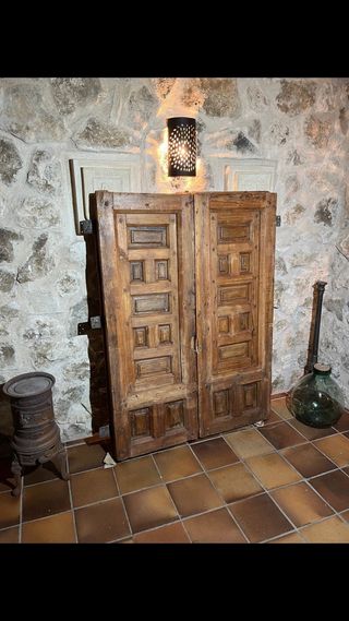 ANTIGUA VENTANA MADERA SIGLO XVII