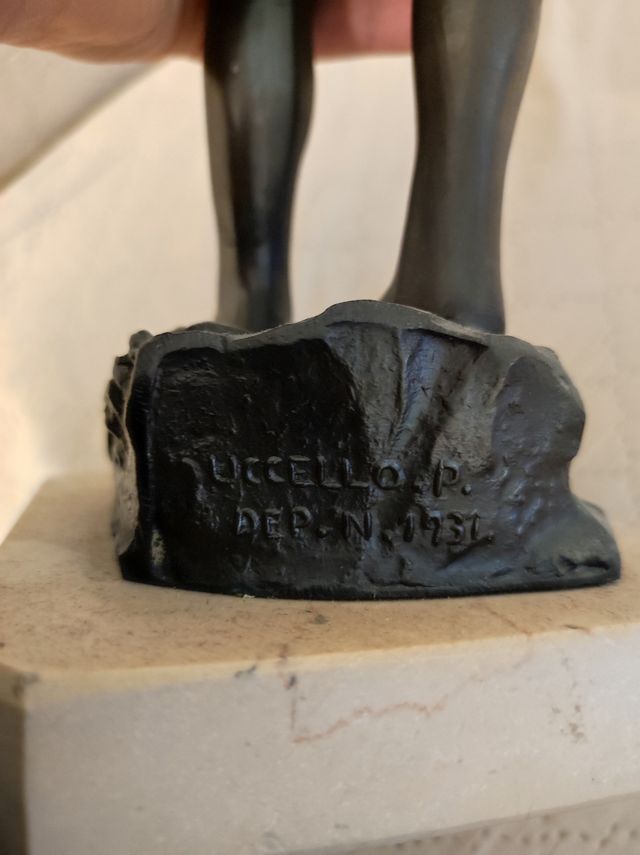 scultura in antimonio Paolo Uccello