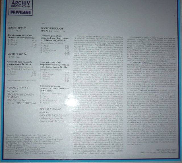 Conciertos para trompeta - Haendel, J. y M. Haydn
