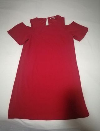 Vestidos rojos, talla L, marca: Blanco y Camaieu