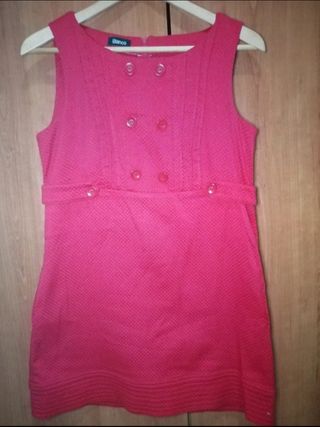 Vestidos rojos, talla L, marca: Blanco y Camaieu