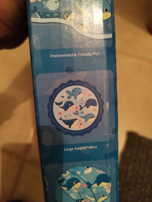 alfombra fuente de agua 