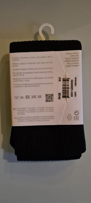 Parigina nera coprente a coste 