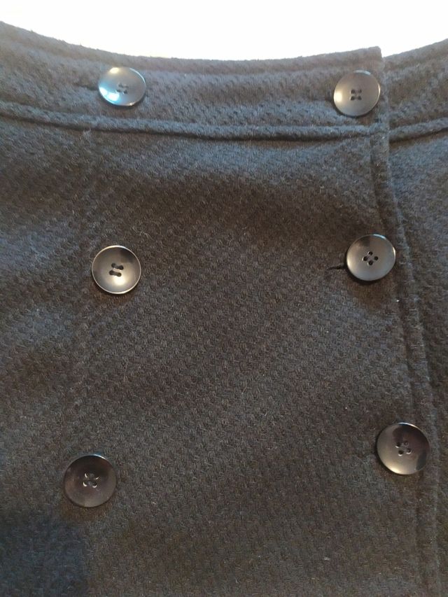 Minifalda negra tweed Pinkie