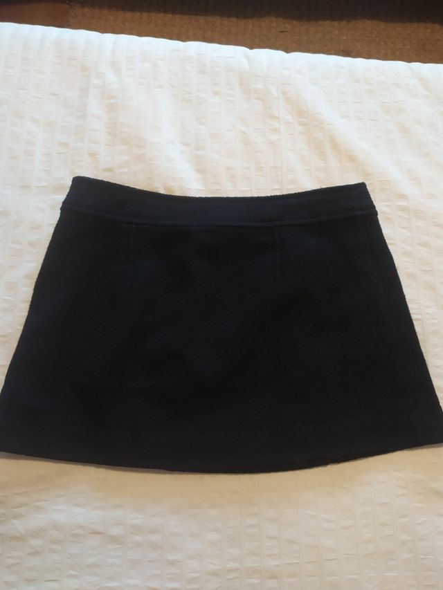 Minifalda negra tweed Pinkie