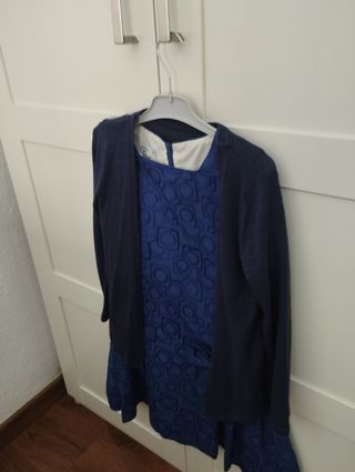 vestido fiesta niña con chaqueta 10 años