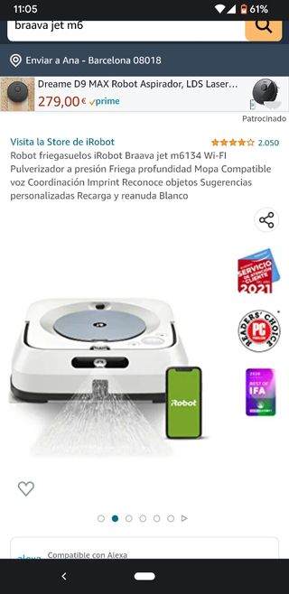 braava jetm6 robot friegasuelos