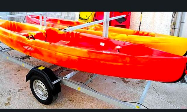 Kayak Triple para 2 adultos y niño