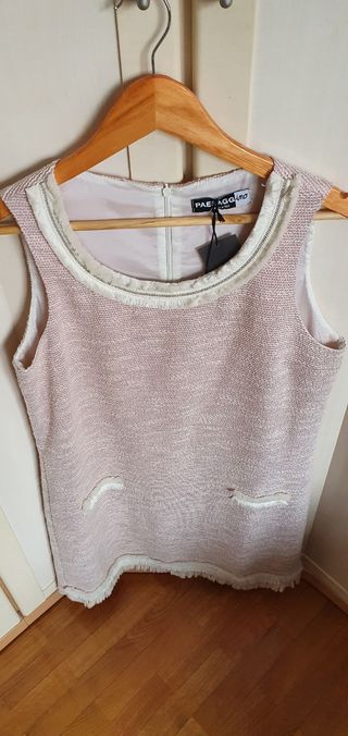 REGALO ZAPATOS VESTIDO TIPO CHANEL ROSA