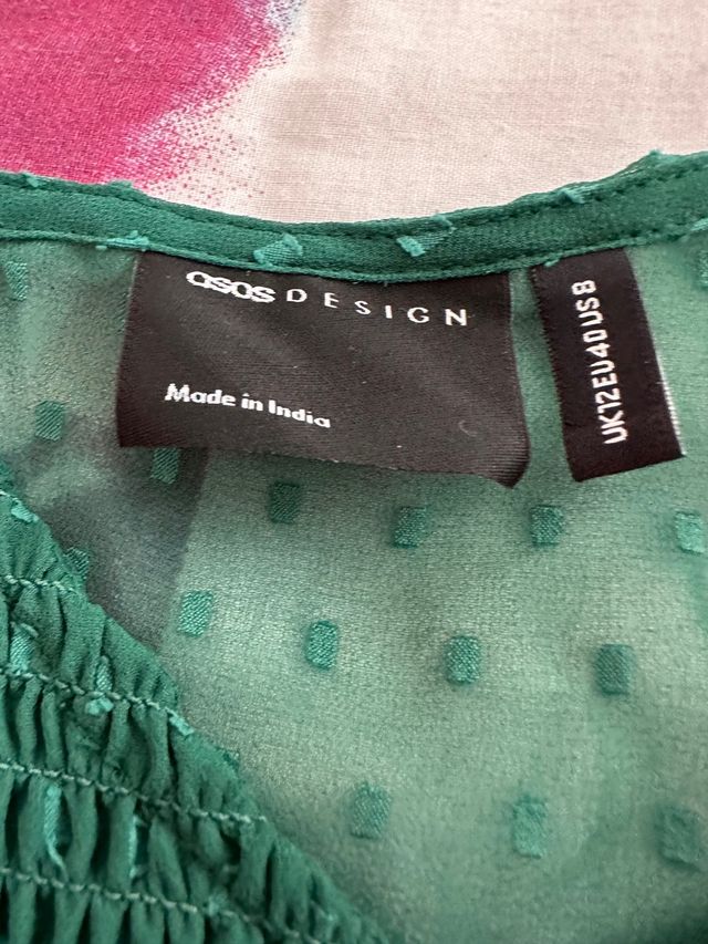 Vestido Asos verde