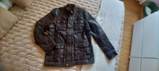 Chaqueta Cuero marrón Redskins.