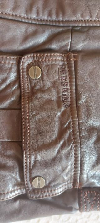 Chaqueta Cuero marrón Redskins.