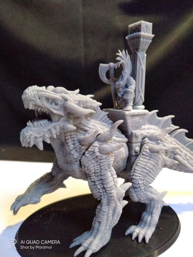 Dragón ejército Enanos Resina