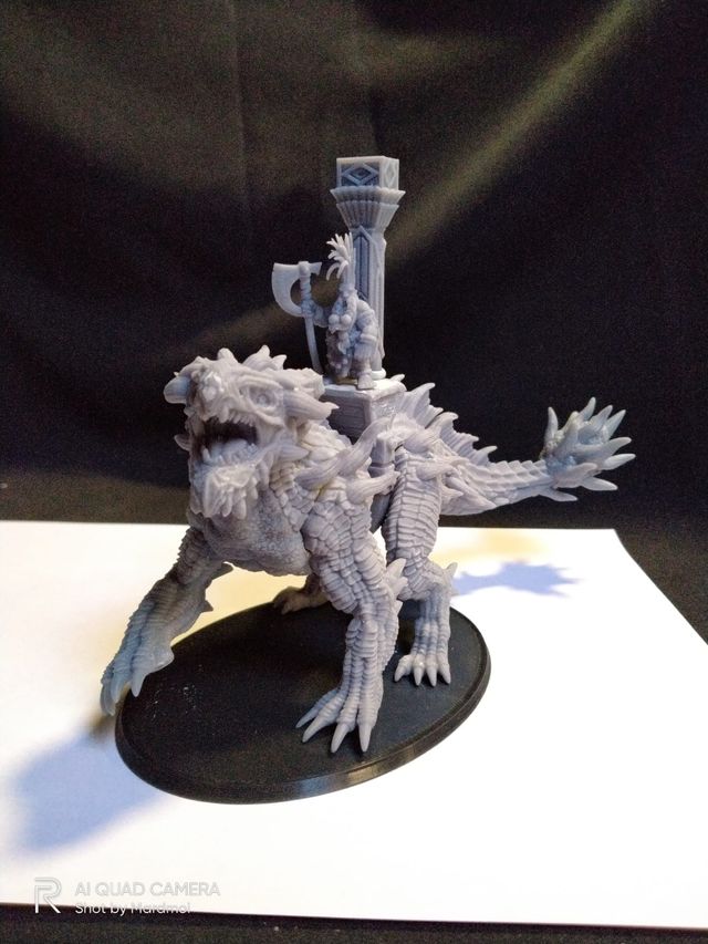 Dragón ejército Enanos Resina