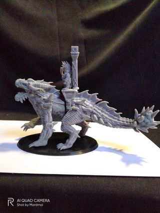 Dragón ejército Enanos Resina