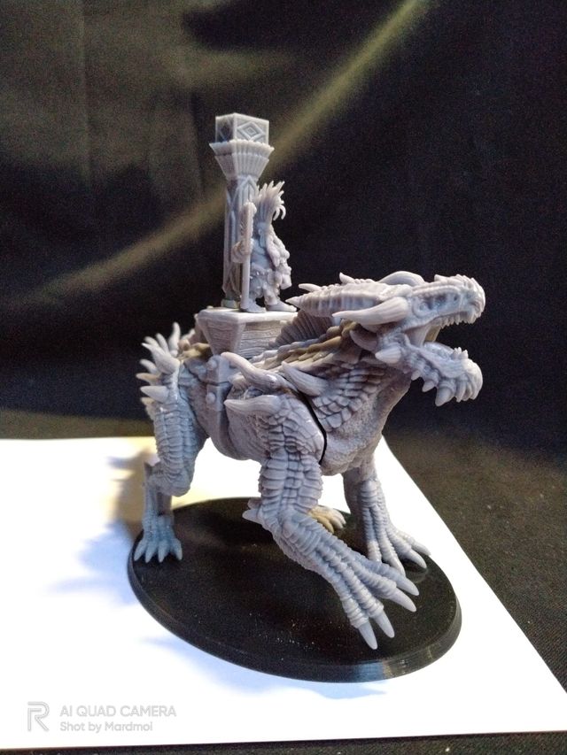 Dragón ejército Enanos Resina