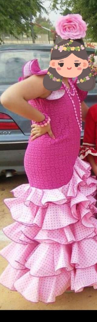 traje de flamenca.talla 11-12 años.venta en person