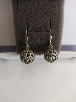 Pendientes llamador de angeles Plata