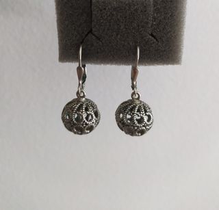 Pendientes llamador de angeles Plata
