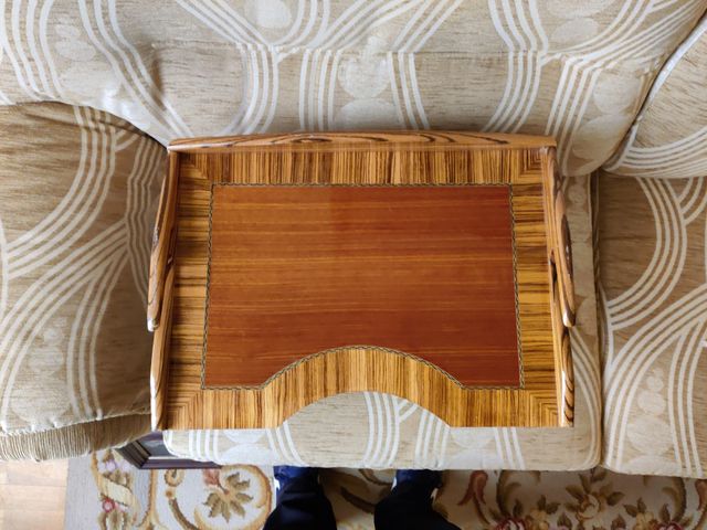 vassoio da letto vintage