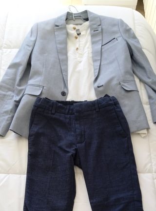 Americana, camisa y pantalón para niño 