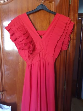 vestido rojo largo 