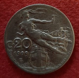 moneta 20 centesimi Libertà Librata Italia 