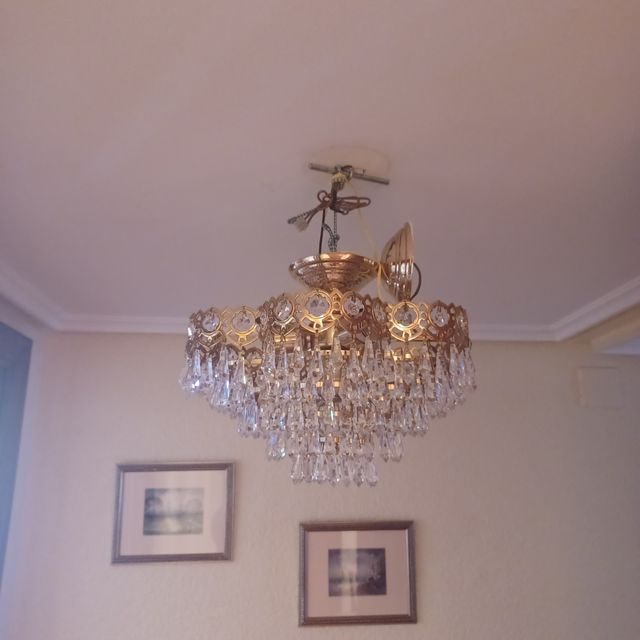 lampara de araña de cristal