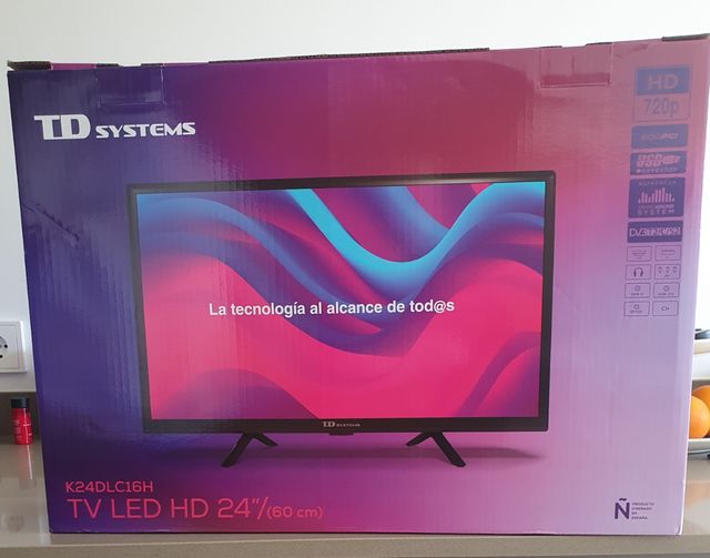 TV LED Nova. Marca TD SYSTEMS 24" (60 cm)