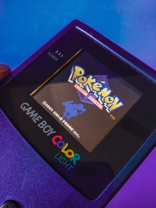 GameBoy Color "Purple Blue" retroiluminada