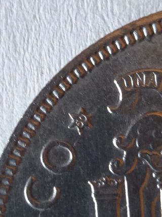 Moneda 5 pesetas 1949 estrella 50 sin circular..  