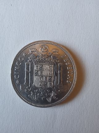 Moneda 5 pesetas 1949 estrella 50 sin circular..  