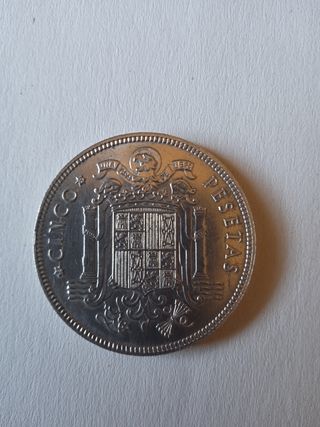 Moneda 5 pesetas 1949 estrella 50 sin circular..  