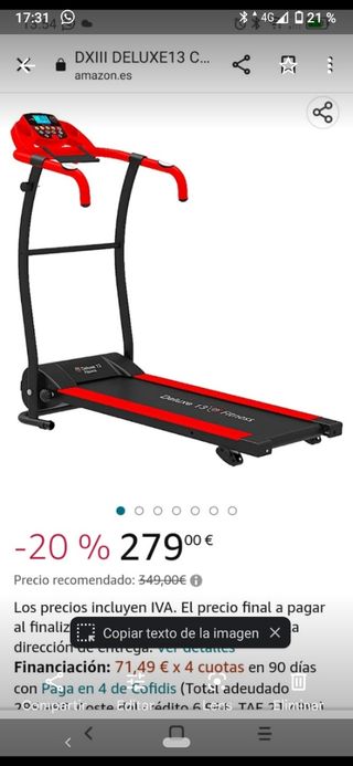 Cinta de correr..PRECIO NEGOCIABLE