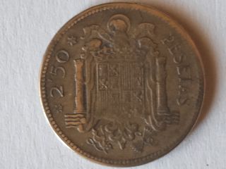 Moneda de 2,5 pesetas 1953 estrella 56.buen estado