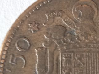 Moneda de 2,5 pesetas 1953 estrella 56.buen estado