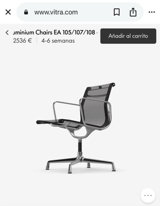 Silla Aluminium Chairs EA Vitra 108